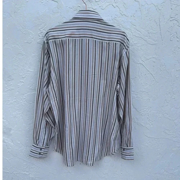 Robert Graham Mens Vertical Stripes Long Sleeve Shirt Multicolor Sz Large - Picture 13 of 14